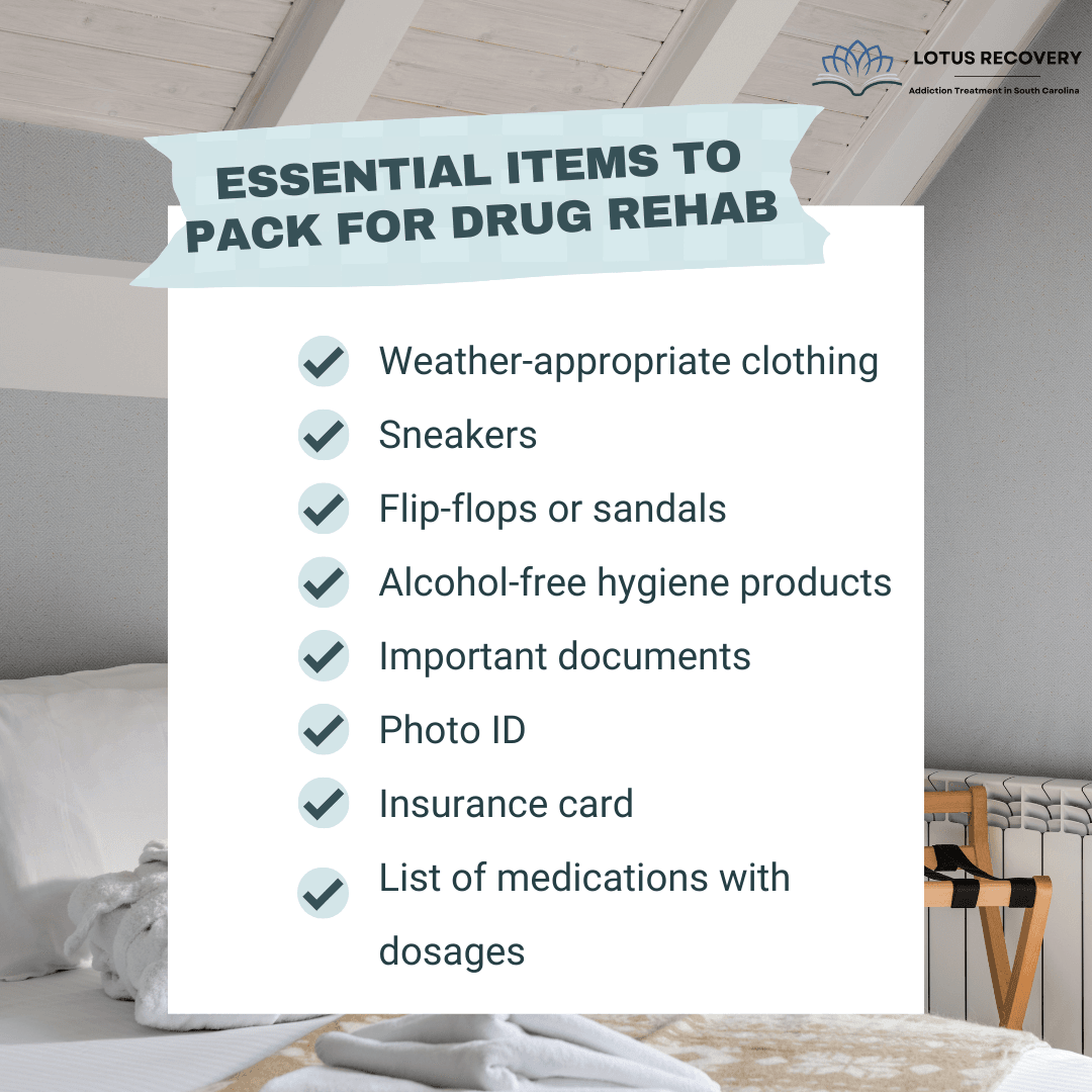 what to bring in drug rehab